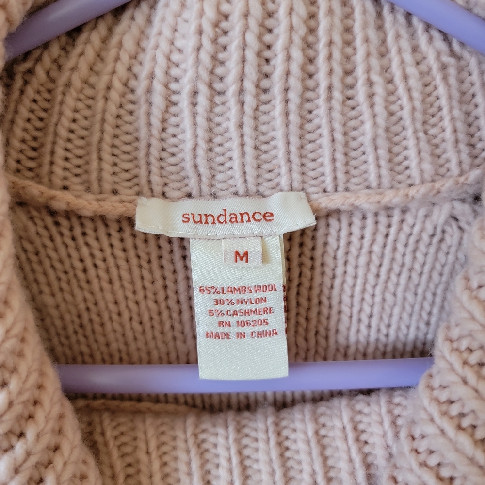 Sundance Turtleneck Sweater Color Block Wool Blen… - image 4